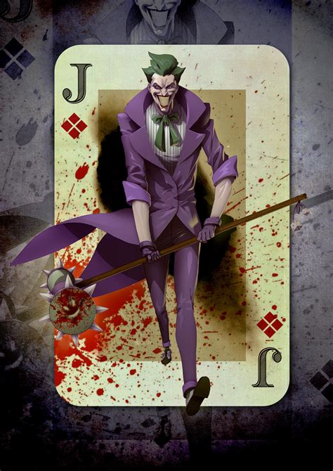 joker with a card